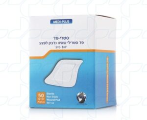 פד סטרילי שאינו נדבק לפצע 10X10 ס'מ