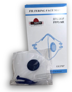נשמית FFP3 עם שסתום מתקפלת